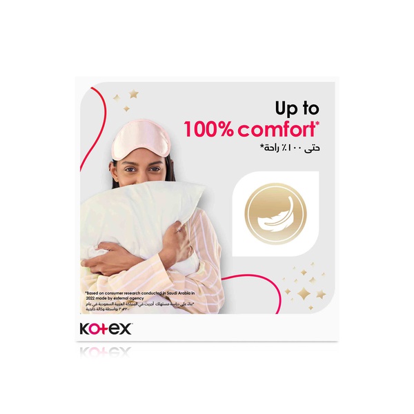 Kotex Overnight Maxi Protect Pads with Wings 8s