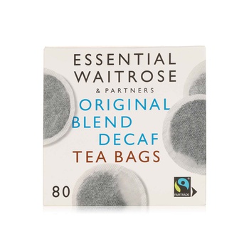 Waitrose Essential Original Blend Decaf Tea Bags 250g