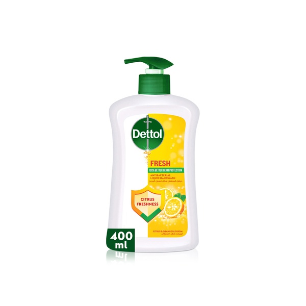 Dettol Fresh Citrus & Orange Blossom Scent Liquid Handwash Pump 400ml