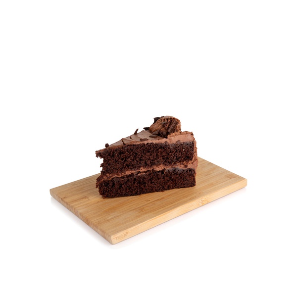 Sliced Frozen Chocolate Brownie Cake