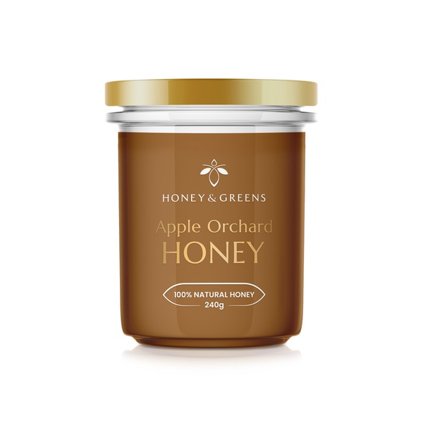 Honey & Greens British Apple Orchard Honey 240g