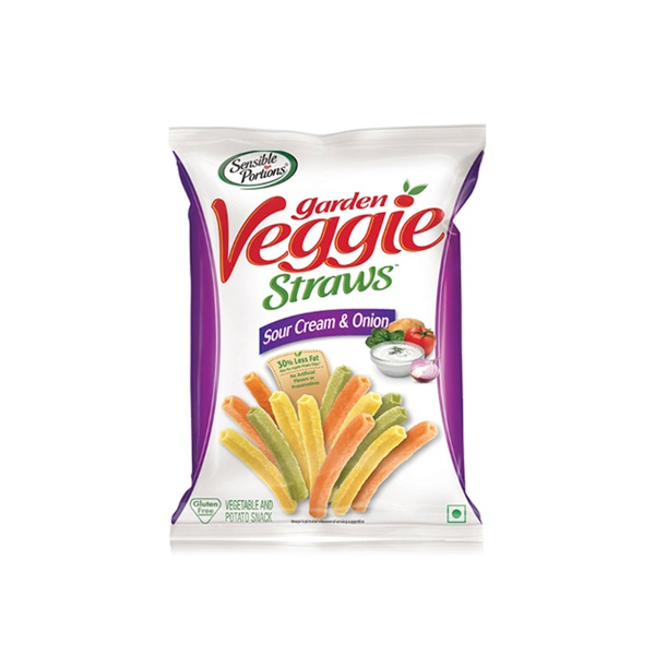 Sensible Portions Garden Veggie Straws Sour Cream & Onion120g