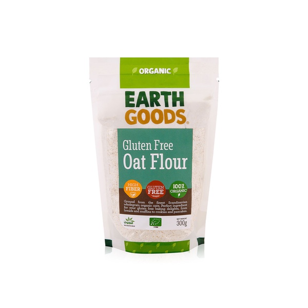 اشتري Earth Goods organic gluten-free oat flour 300g في الامارات