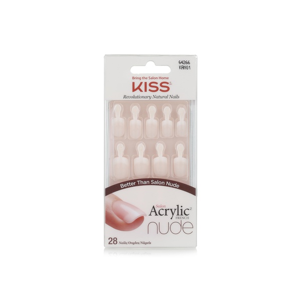 Buy Kiss salon acrylic french nails kan01c in UAE