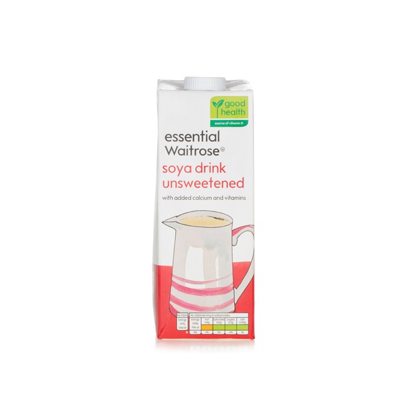 اشتري Essential Waitrose soya drink - unsweetened 1ltr في الامارات