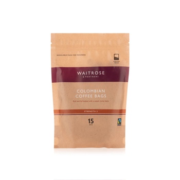 Waitrose Fairtrade Colombian Coffee 15 Bags