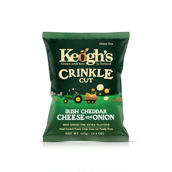Keogh's Crinkle Cheese Onion Crisps 125g