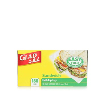 Glad Sandwich Fold Top Bags x 180