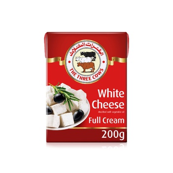 The Three Cows Low Salt Full Cream White Cheese 200g