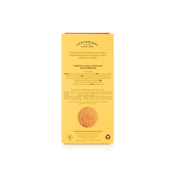 Cartwright & Butler Cheese and Chilli Shortbreads 100g