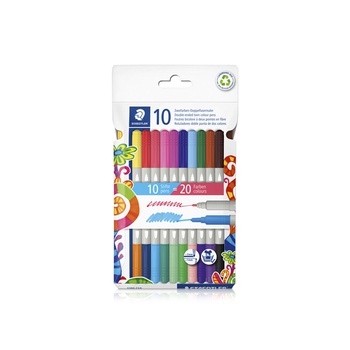 Staedtler Double Ended Twin Colour Pens x 10