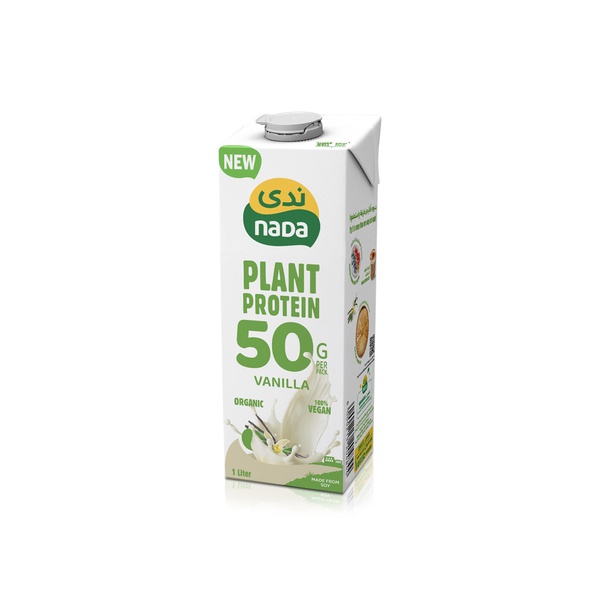 Nada Organic Vanilla 50g Plant Protein Milk 1 Litre