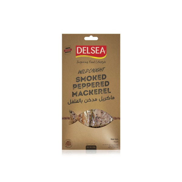 اشتري Delsea smoked peppered mackerel 220g في الامارات