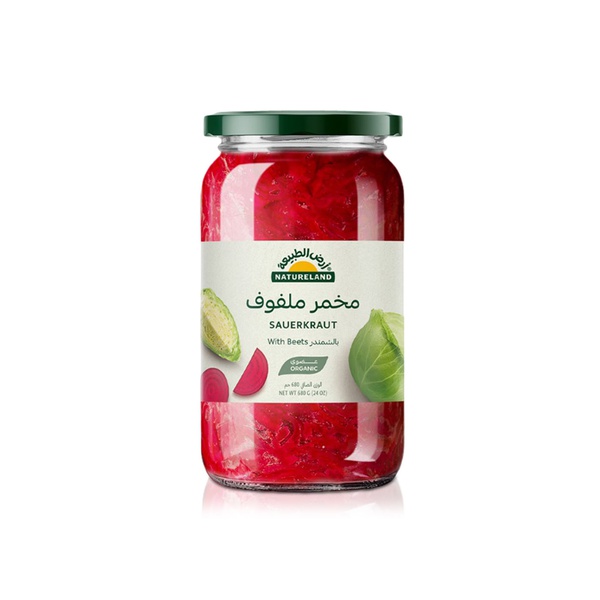 Natureland Organic Sauerkraut with Beets 680g
