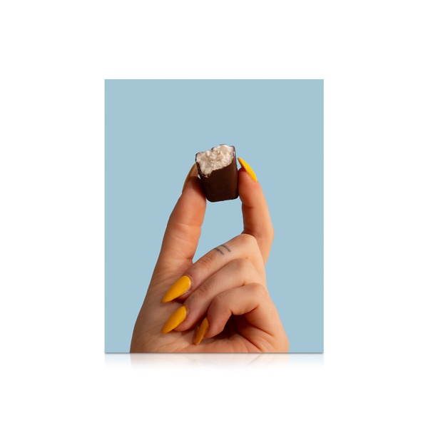 Over the Moo Frozen Rich Dark Chocolate Covered Vanilla Ice Cream Bites 8S