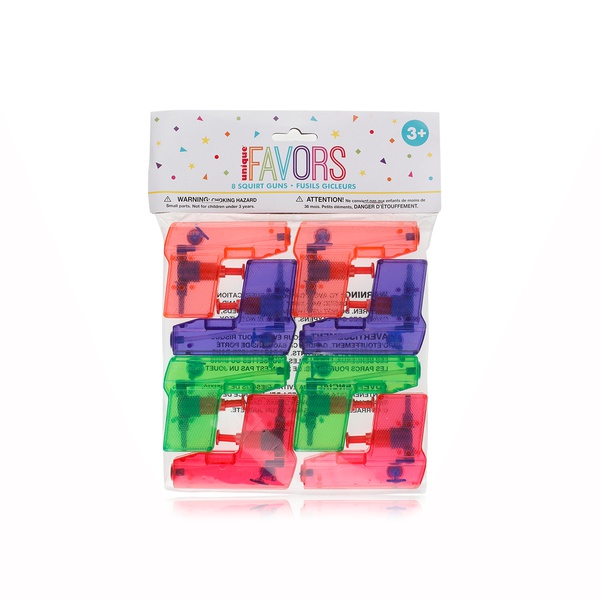 Unique Favors Plastic Squirt Guns x 8