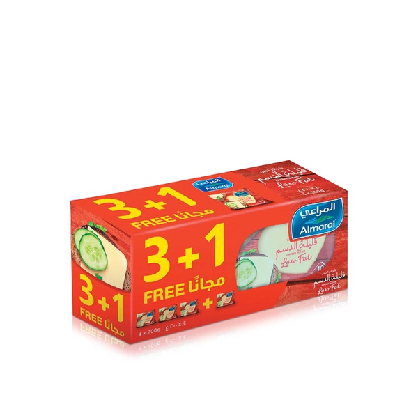 Almarai Low Fat Cheese Slices 200g x 4