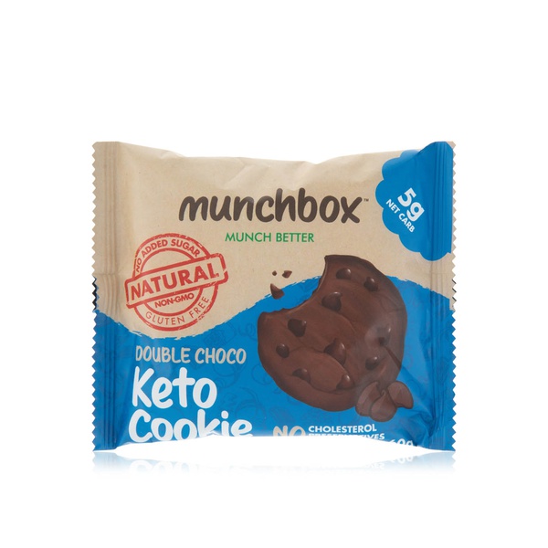 Buy Munchbox double chocolate keto cookie 60g in UAE