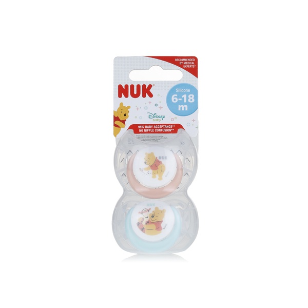 Nuk Wtp Silicone Soother 6-18 Months x 2