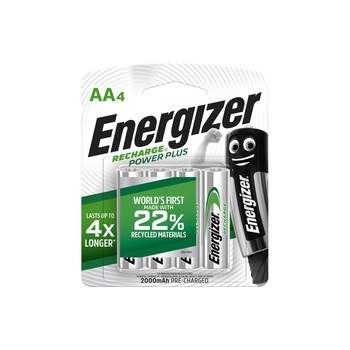 Energizer Recharge Power Plus AA Rechargeable Batteries x 4