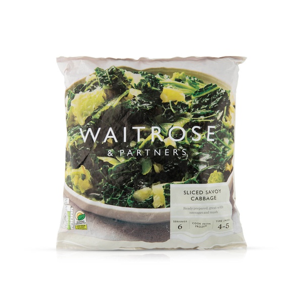 Waitrose Sliced Savoy Cabbage 500g