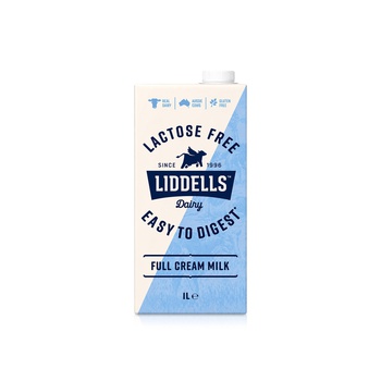 Liddells Lactose-Free Full Cream Milk 1 Litre