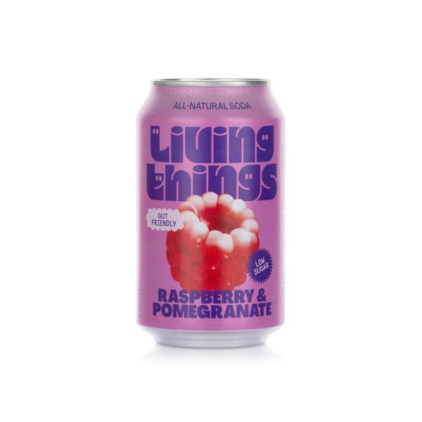 Living Raspberry and Pomegranate Soda 330ml