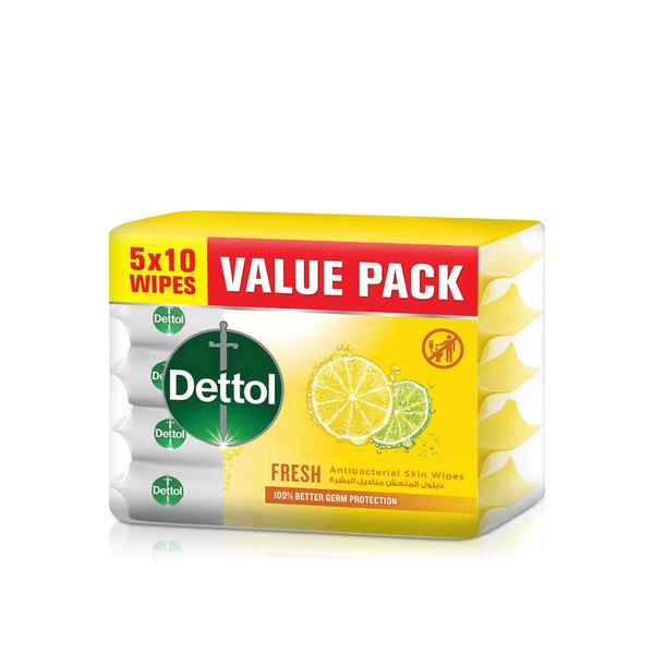 Dettol Fresh Antibacterial Skin Wipes x 50