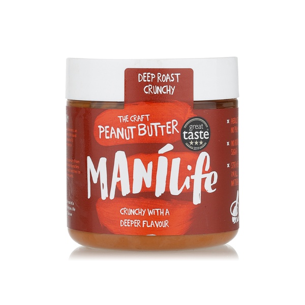 Buy Manilife deep roast crunchy peanut butter 295g in UAE