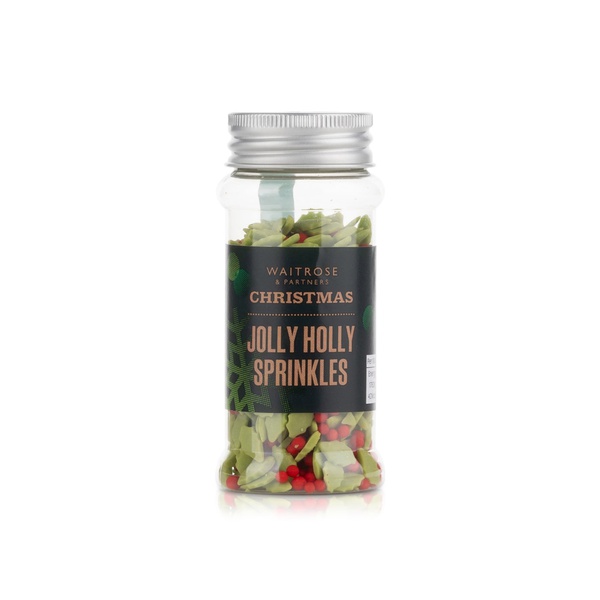 Waitrose Christmas Jolly Holly Sprinkles 55g