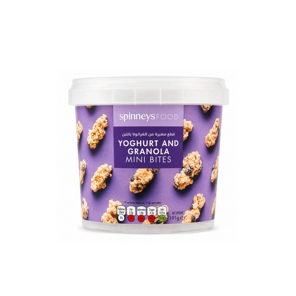 Spinneysfood Yoghurt and Granola Mini Bites 191g