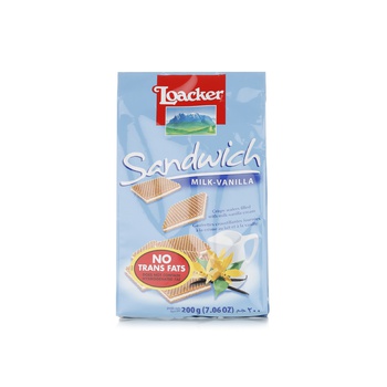Loacker Milk & Vanilla Sandwich Wafer 200g