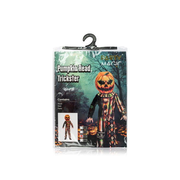 Party Magic Pumpkin Head Trickster Outfit Size Large