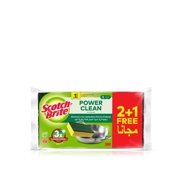 Scotch Brite Heavy Duty Scrub Sponge x 3