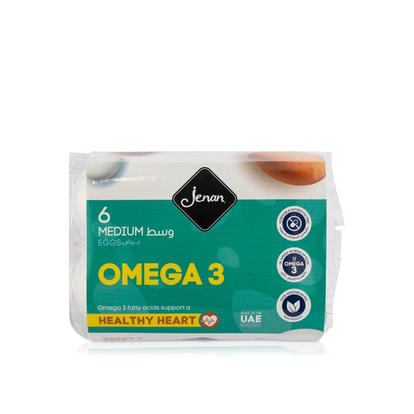 Jenan Omega 3 White Medium Eggs x 6
