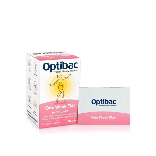 Optibac One Week Flat Probiotic Digestive Sachets x 28