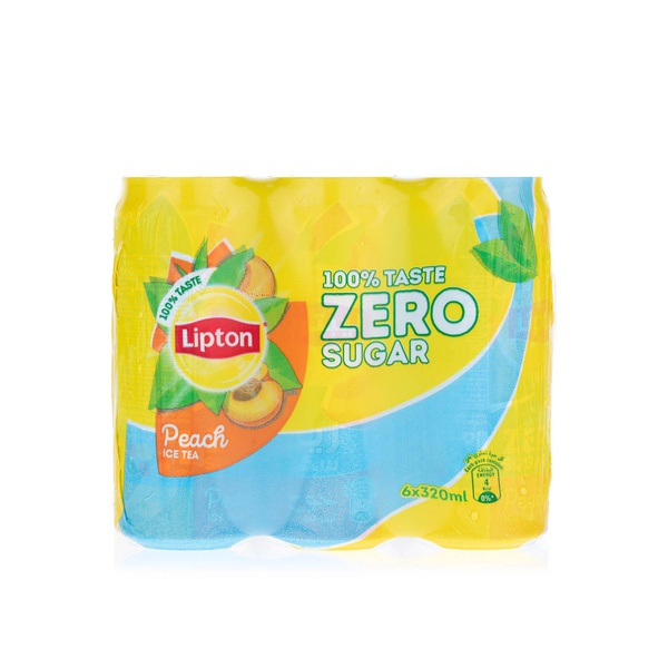 Buy Lipton ice tea peach zero sugar 320ml in UAE
