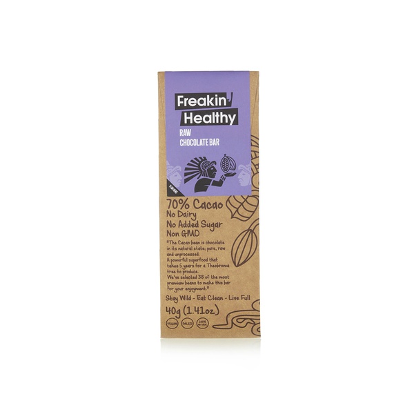 Freakin Healthy Raw Chocolate Bar 40g