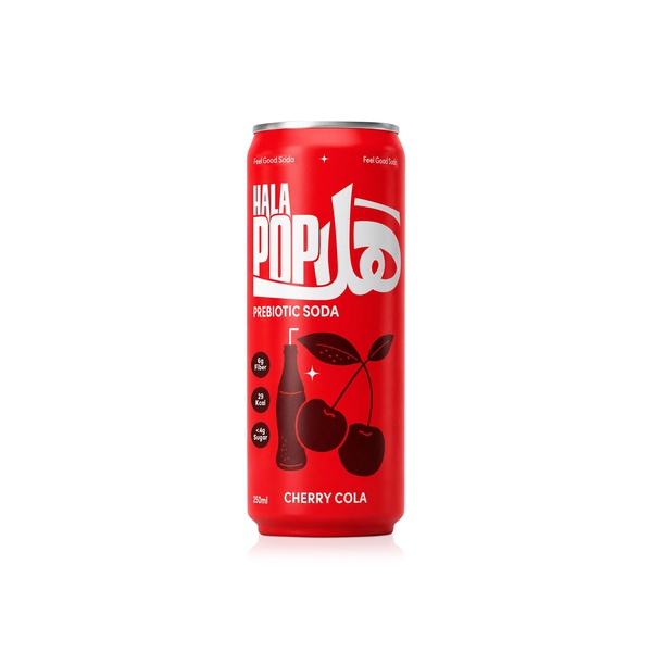 Halapop Cherry Cola Prebiotic Soda 250ml