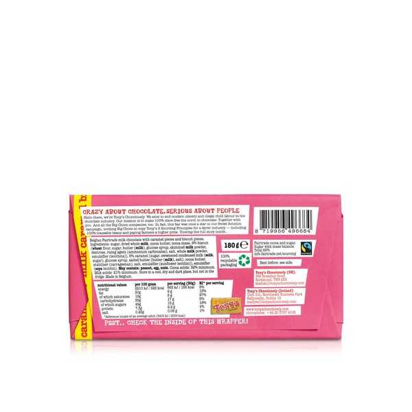 Tony's Chocolonely Milk Caramel Biscuit 180G