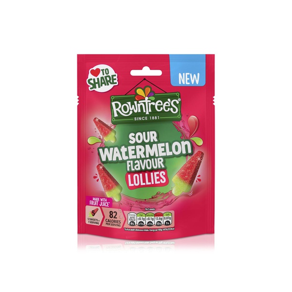 Rowntree's Lollies Sour Watermelon Flavour Sweets 130g