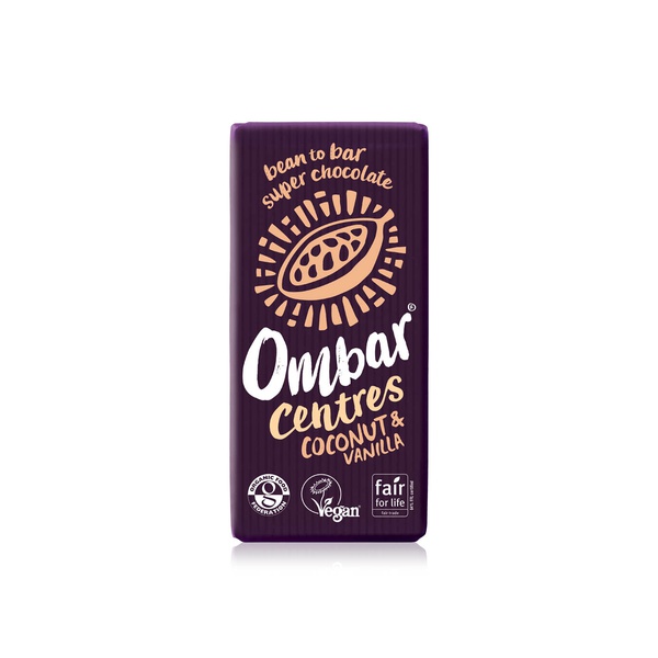 اشتري Ombar vegan centres coconut and vanilla chocolate bar 70g في الامارات