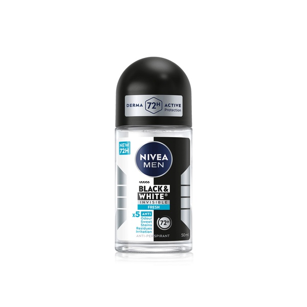 Nivea Men Black & White Invisible Roll-on Deodorant 50ml