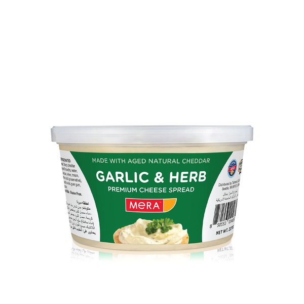 Mera Garlic & Herb Cheddar Cheese Spread 227g