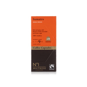 Waitrose Sumatra Coffee Capsules 54g