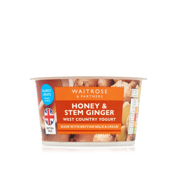 Waitrose Honey and Ginger Stem Yogurt 150g