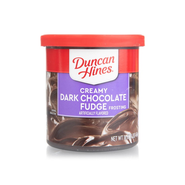 Buy Duncan Hines creamy dark chocolate fudge frosting 454g in UAE