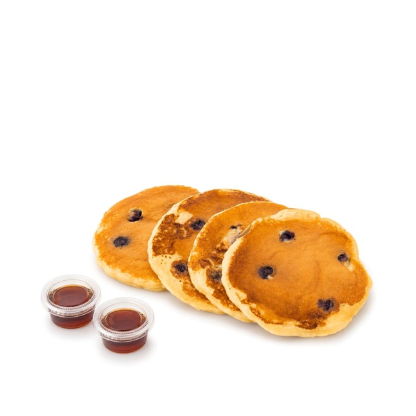 Blueberry Pancakes with Maple Syrup x 4