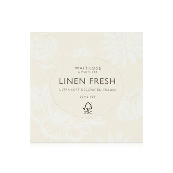 اشتري Waitrose extra soft facial tissues x56 في الامارات