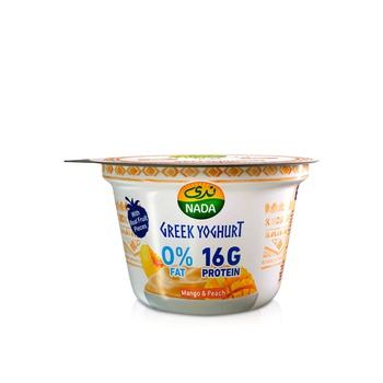 Nada Greek Yoghurt Mango & Peach 0% Fat 160g